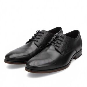 Rieker Black Leather Dress Formalwear Workwear Lace Up Shoes Euro Size 42 US 9